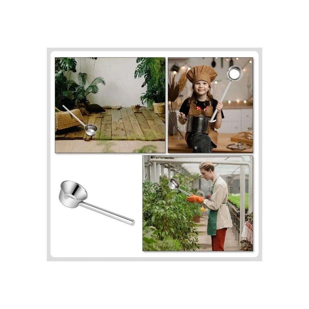 HEMOTON Long Handle Ladle Stainless Steel 50cm Ergonomic Soup Water Scoop‎ New